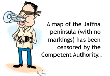 A map of the Jaffna peninsula ............. Censored .........