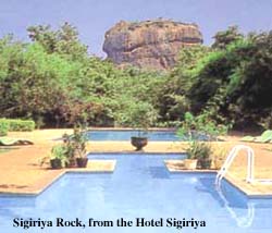 Sigiriya Rock, from the hotel Sigiriya