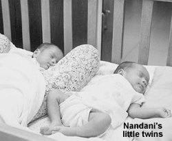 Nandani's little twins