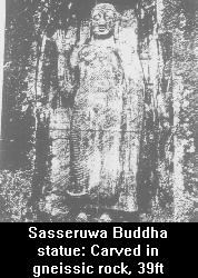 Saseeruwa Buddha statue