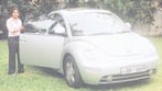 Shehara's silver Beetle: 'Real fun to drive'