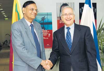 Prof. G. L. Peiris and Motti Holler