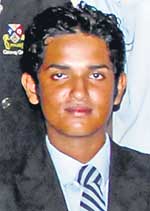 Full Name – Malith Silva Age – 18 years. School – Gateway College Colombo Batting – left hand bat. Bowling – right arm off spinner. - Malith-de-Silva