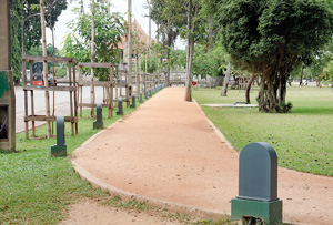 The land where the former headquarters of SLAA was at Torrington is a jogging track today.  - Pic by Indika Handuwala