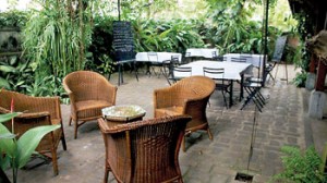Garden relaxation at Havelock Bungalow