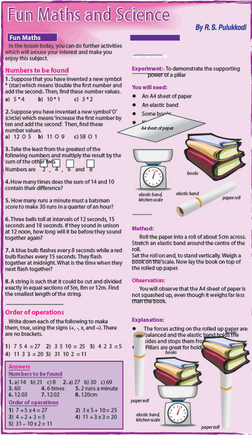 Fun Maths and Science