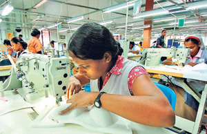 File pic of garment workers