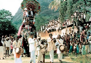 Heady romance: A colourful scene from David Lean's 1984 film A Passage To India