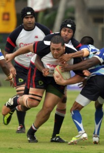 Kandy players put up a clinical performance to outclass Airmen at Ratmlana yesterday. - Pic by Ranjith Perera.