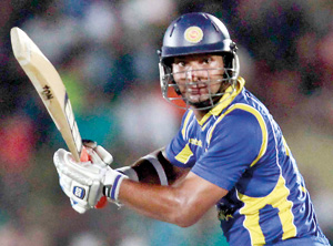 Sanga’s fighting ‘ton’ was simply not enough for Sri Lanka. (Pic by Ranjith Perera)