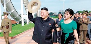 North Korean leader Kim Jong-Un and his wife Ri Sol-Ju attend the opening ceremony of the Rungna People's Pleasure Ground  (REUTERS)