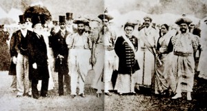 Representing Ceylon: E.R. Gooneratne, fourth from right, at the Buckingham Palace garden party for Queen Victoria’s Diamond Jubilee
