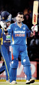 Gautham Gambhir made 102.