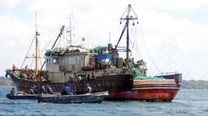 One of the trawlers at the Navy harbour. Pic courtesy SL Navy