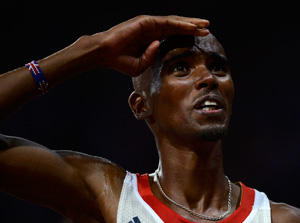 This picture says a lot. After ending up last at the Beijing Olympics, Farah showered himself with ‘gold’ in London. This is what you call inspiration.