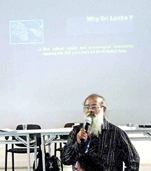 Mr. Anslem de Silva bidding for the next World Crocodile Conference in Manila (May 2012)