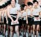 Chinese firefighters teach hostess girls in mini-skirts and stilettos