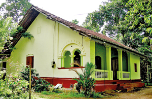 The house that Madhu Pushpika lived in before she fled the  country. Pix by Athula Devapriya