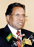 President Waheed addressing a news conference on Friday. Pic by Hasitha Kulasekera
