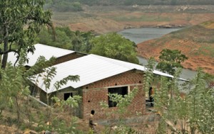 A view of the Victoria Reservoir from the farm