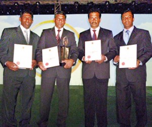Picture shows winning team representing Aitken Spence Hotels.