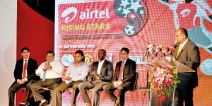 The distinguished invitees of the Airtel Rising Stars programme launch. Pic by Amila Gamage.