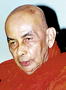Most Venerable Madihe Pannasiha  Mahanayaka Thera