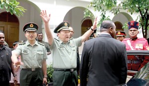 Chinese Defence Minister Liang Guanglie at Defence Services Command and Staff College