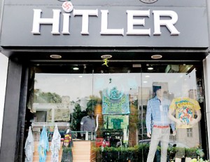 Rajesh Shah, co-owner of the Hitler clothing store in Ahmedabad says the shop name will be changed soon (AFP)