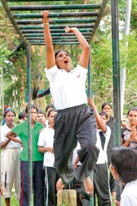 There should be a method of having a dialogue with the respective universities and the academics to inform them of the development plans of the state and government and obtaining inputs from the universities. There is no such dialogue at present. File photo shows  a university student undergoing a military style training in Panagoda.