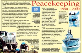 Peacekeeping 1950 – 2000