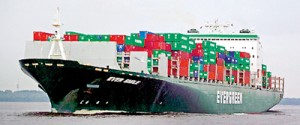 The container ship in question: Ever Smile
