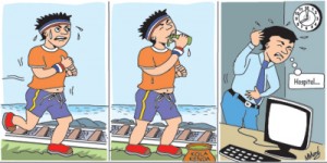 Fitness-Cartoon