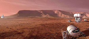 In 1993, this is what NASA imagined human habitats in Mars could look like.