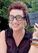 Liz with her pinhole camera.