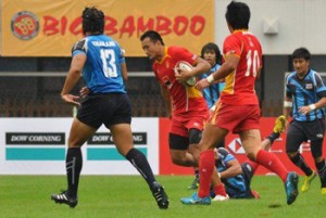 Hosts China in action against Thailand at the Asian Sevens-ShanghaiChina went on to win 33-6