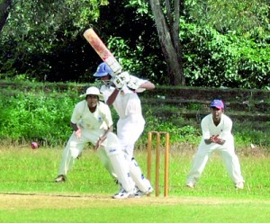 This school’s division match between Maris Stella Negombo and Holy Cross began on Thursday in contrary to the SLC-SLCA understanding that all schools matched should be played during the weekend.                                                                     - Pic by Amila Gamage