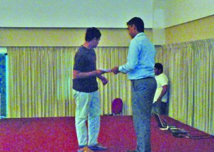 Mr. Shakir Tharick – Project Manager of IBS Campus, Dehiwala presenting certificates for students