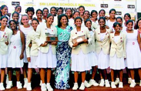 Ladies College rowers on top