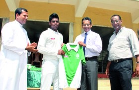 CIMA presents Cricket kits to St. Benedict’s College under 19 team