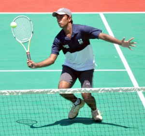 A Thomian player in action. Pic by Amila Gamage.