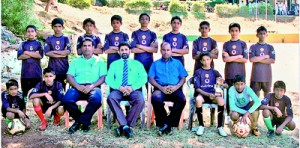 U/15 boys Champions – Standing from left – M. Ifan, M. Afkan, M N M Zahir, M A M Ijas, R.M. Rifkan, R.S.M. Hakeem. H. M. Safar, M. Dilshard Hussain, M. A. M. Sameen Front from left: M.N.M. Saharan, M.S.M. Sajid (seated), S A C M Jibreel (POG), J.M. Iqbal (Principal), A.H.M. Hanafi (MIC/Coach), M.R.M. Shibly (Captain), M.S.M. Fayas, R. Abdul Rahman