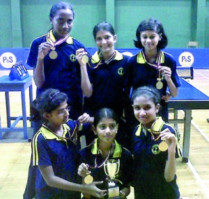 Standing from left.Sanudi Induwari,Yalindiee Rathnapala,Senali Gamage, Seated from left.Shaveesha Rodrigo,Vilanya Dulmini,Ithara Samarakoon