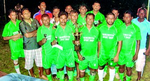 Kegalle SC with the winner’s trophy.