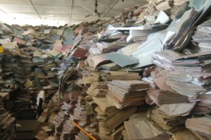 Files pile up in  dusty record room.Pix by Nilan Maligaspe