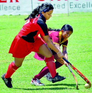 Top and below action from the Blue and Gold Hockey Sevens