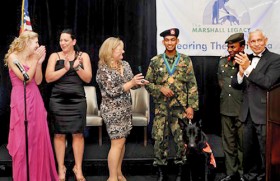 Soldier Rohan and dog Spartacus win international award