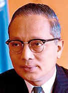 Thant  (Myanmar), 1961–1971:      This Burmese diplomat served as the third Secretary-General of the United Nations. He is remembered for his work in helping  John F. Kennedy and Nikita Kruschev negotiate during the Cuban Missile Crisis, thereby narrowly averting the possibility of a major global catastrophe. "U" is an honorific in Burmese, roughly equal to "Mr". "Thant" was his only name. In Burmese he was known as Pantanaw U Thant, in reference to his home town of Pantanaw.