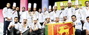 The winning team from Sri Lanka