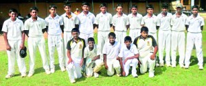 The Mahanama College under 15 Division One team